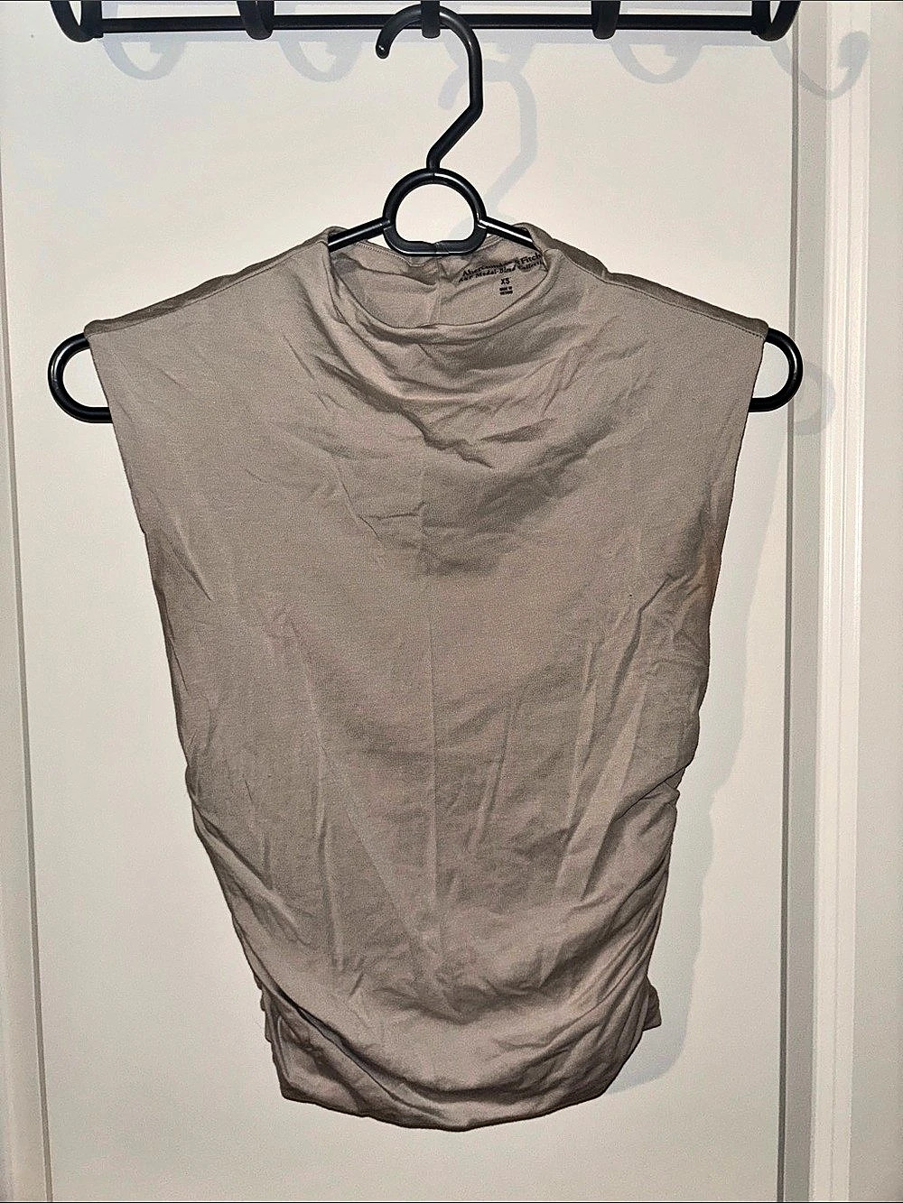 Abercrombie & Fitch A&F Modal-Blend Collection Sleeveless Mock Neck Top